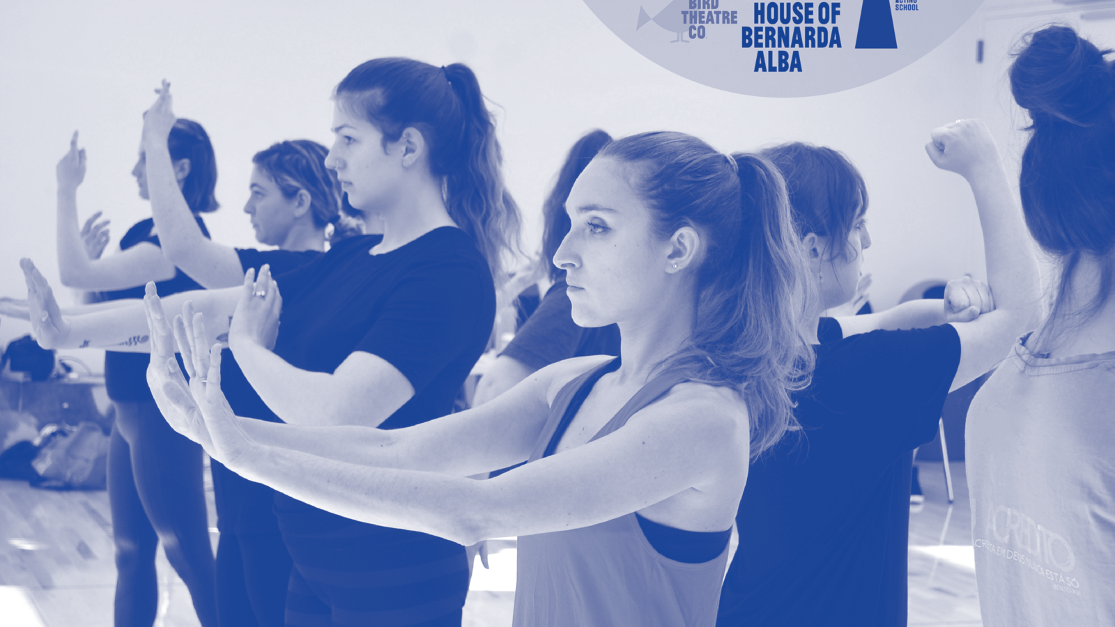 Actors rehearse for The House of Bernarda Alba