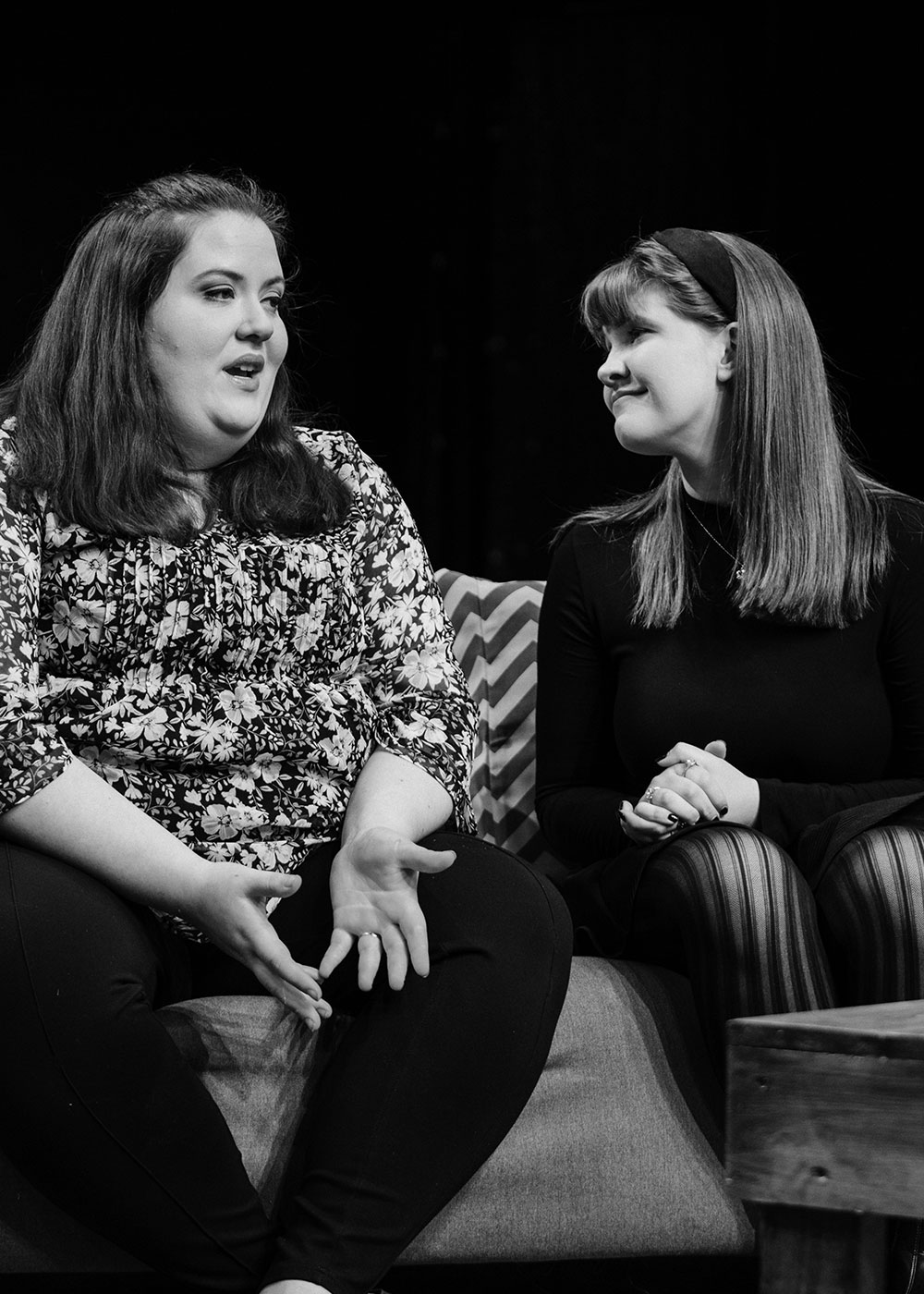 Black and White Kids and Teens Curtain Call Photo
