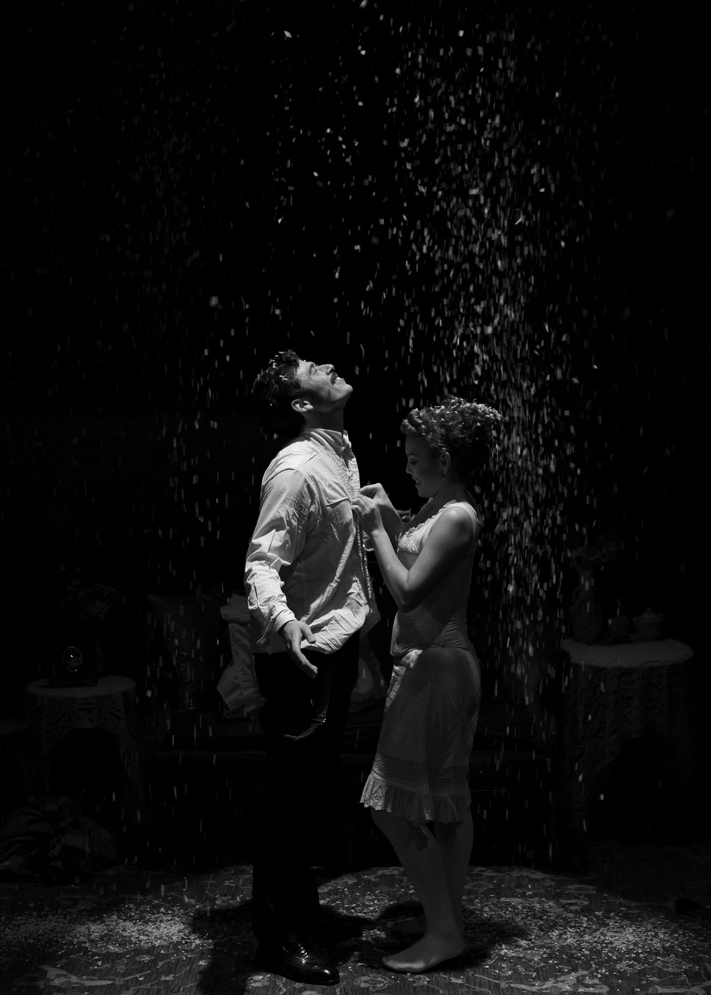 Image: Male student on stage