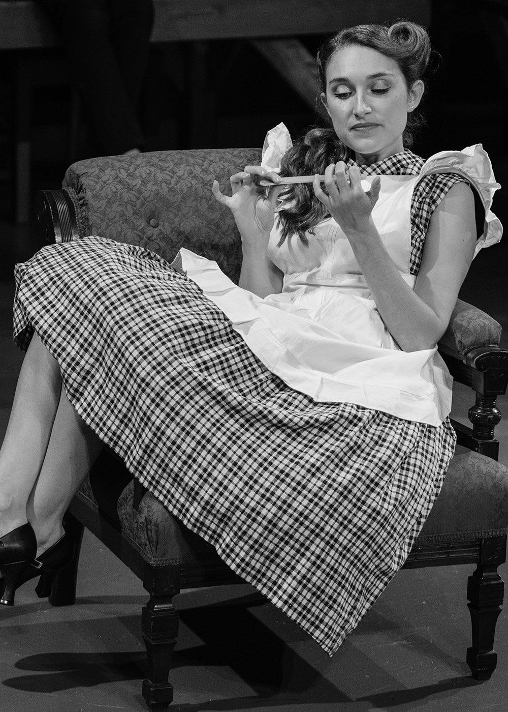 Black and White Performance Photo