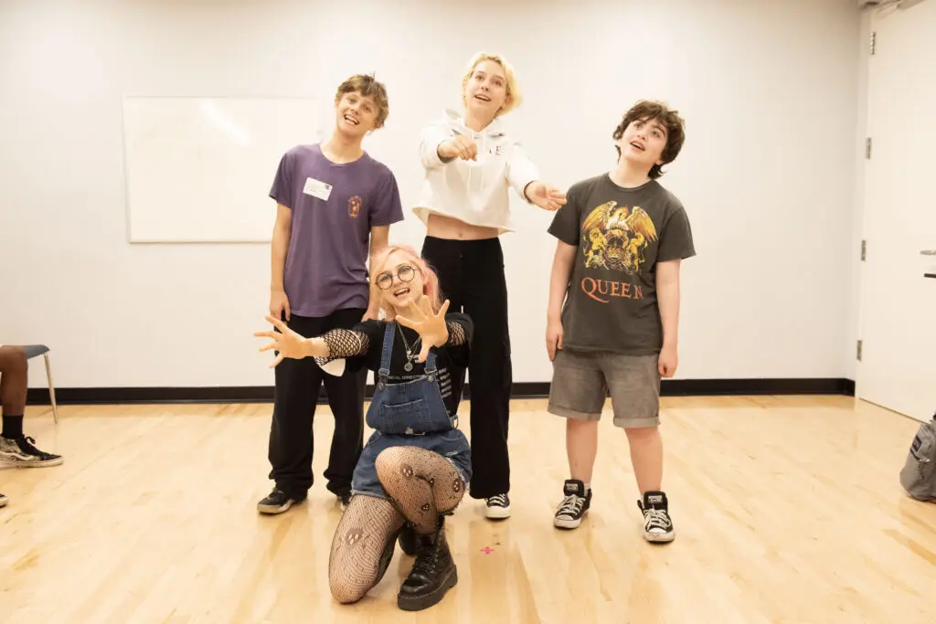 a group of people posing for a photo
