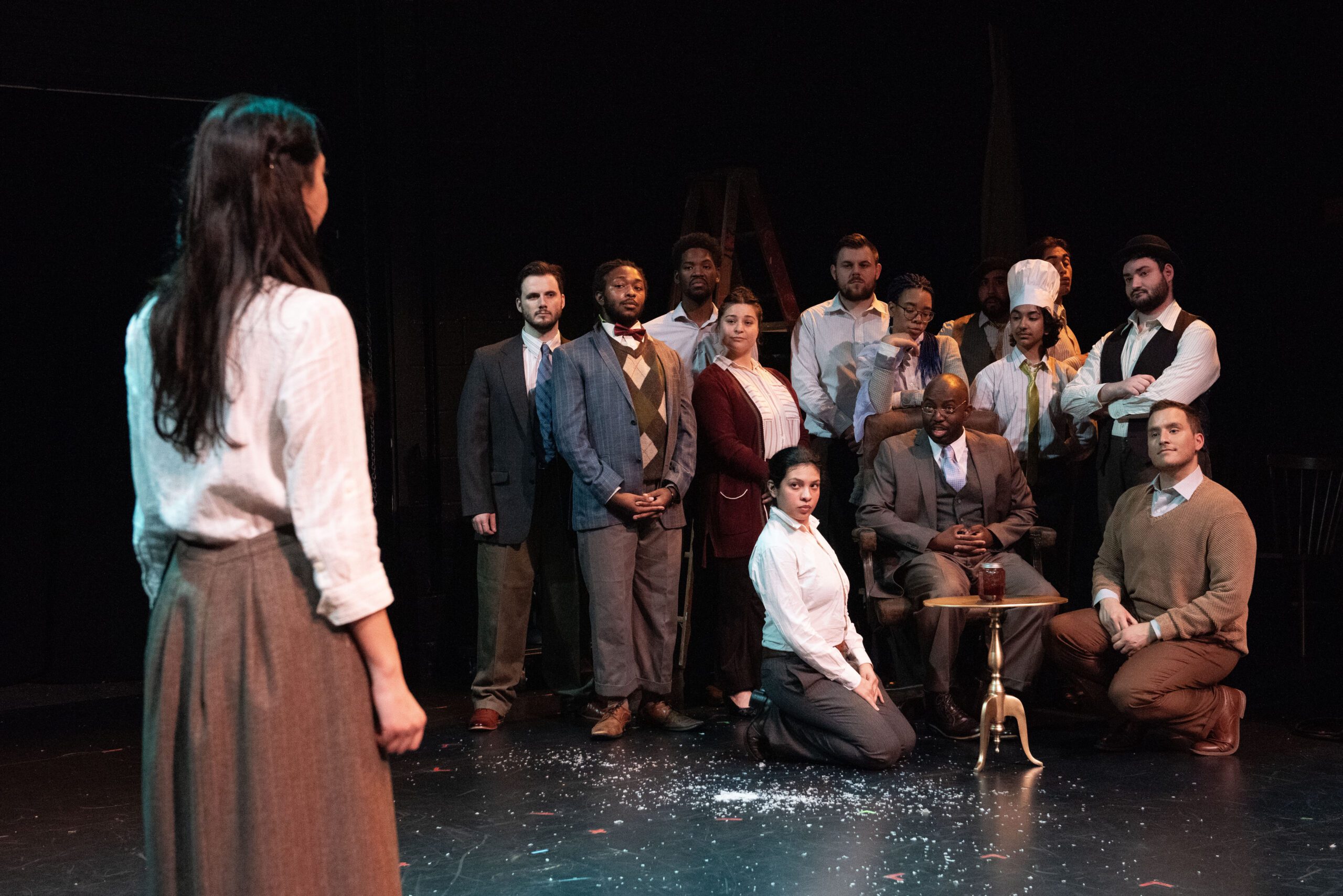 a group of people on a stage