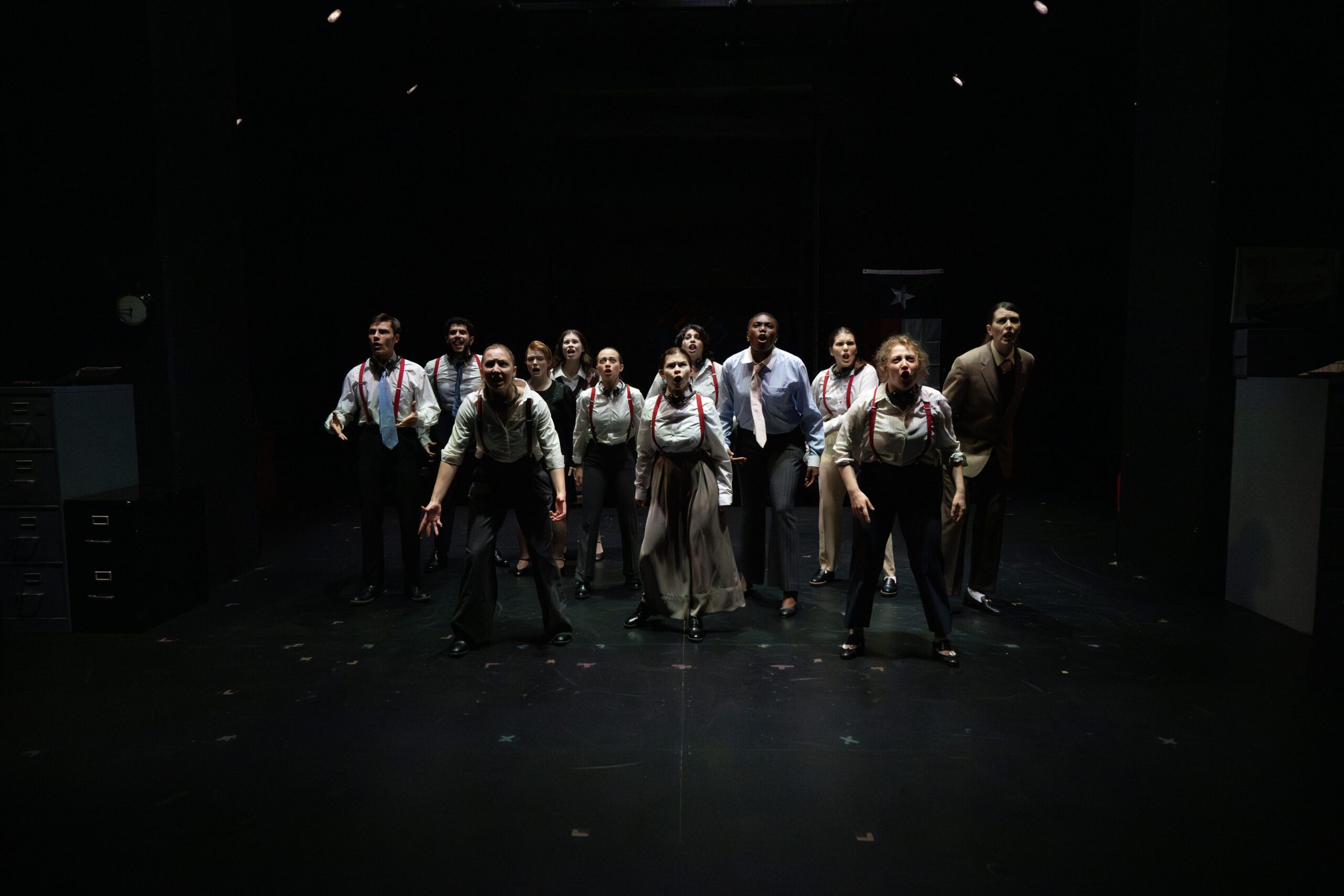 a group of people on a stage