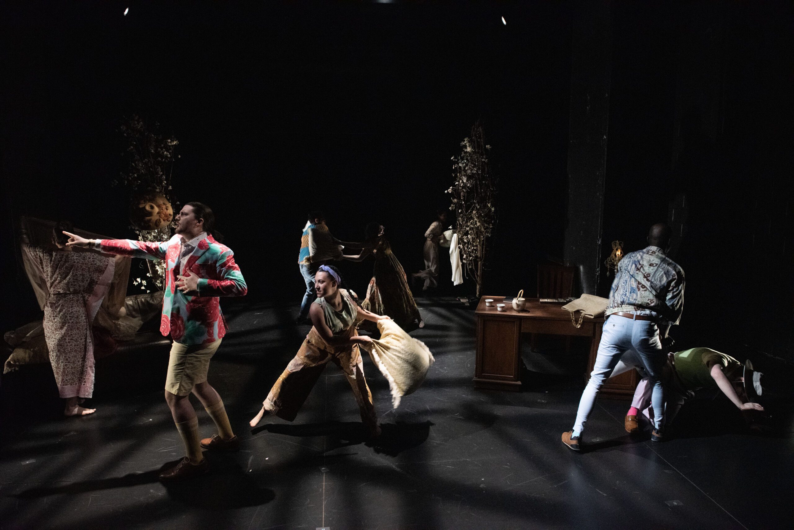 a group of people on a stage