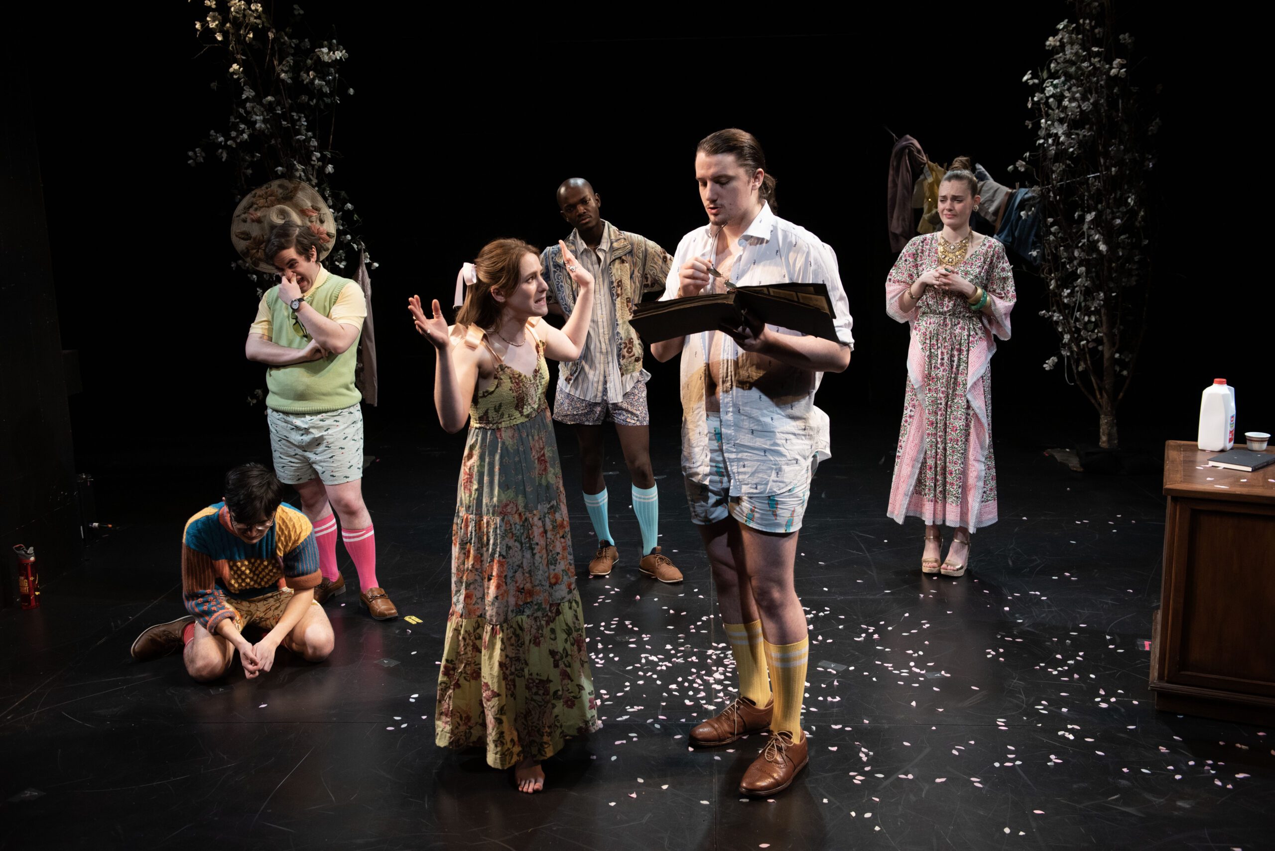 a group of people on a stage