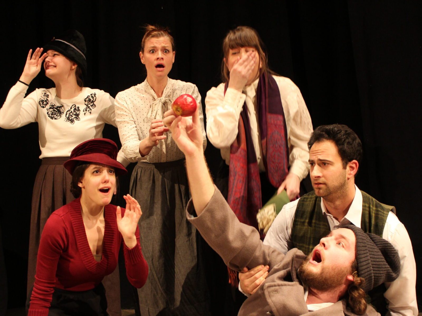 a group of people on a stage